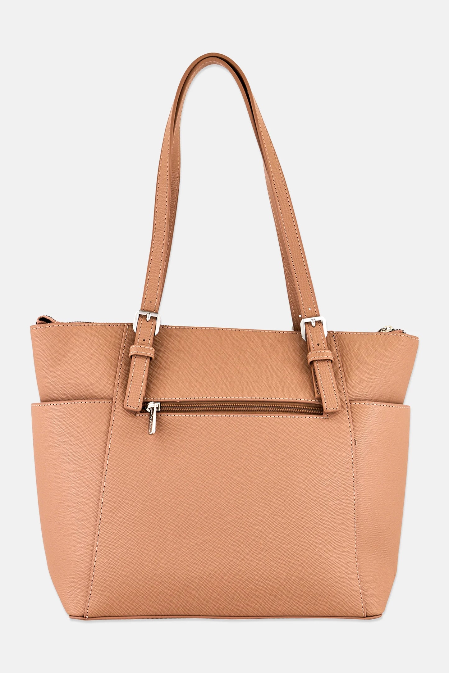 Kathy Ireland Women Brand Logo Handbag, Dusty Rose Pink