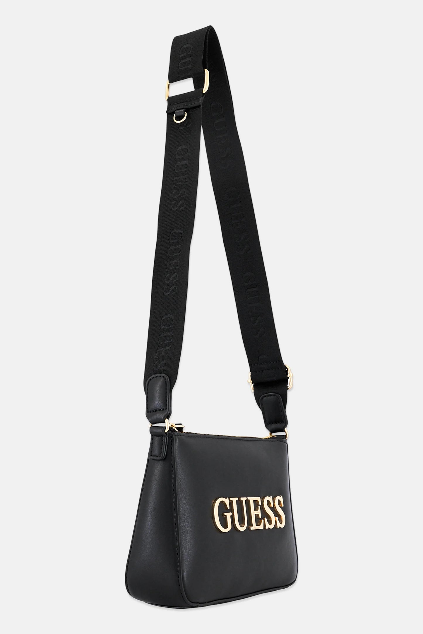 Guess Women Brand Logo Cross Body Bag With Purse, Black
