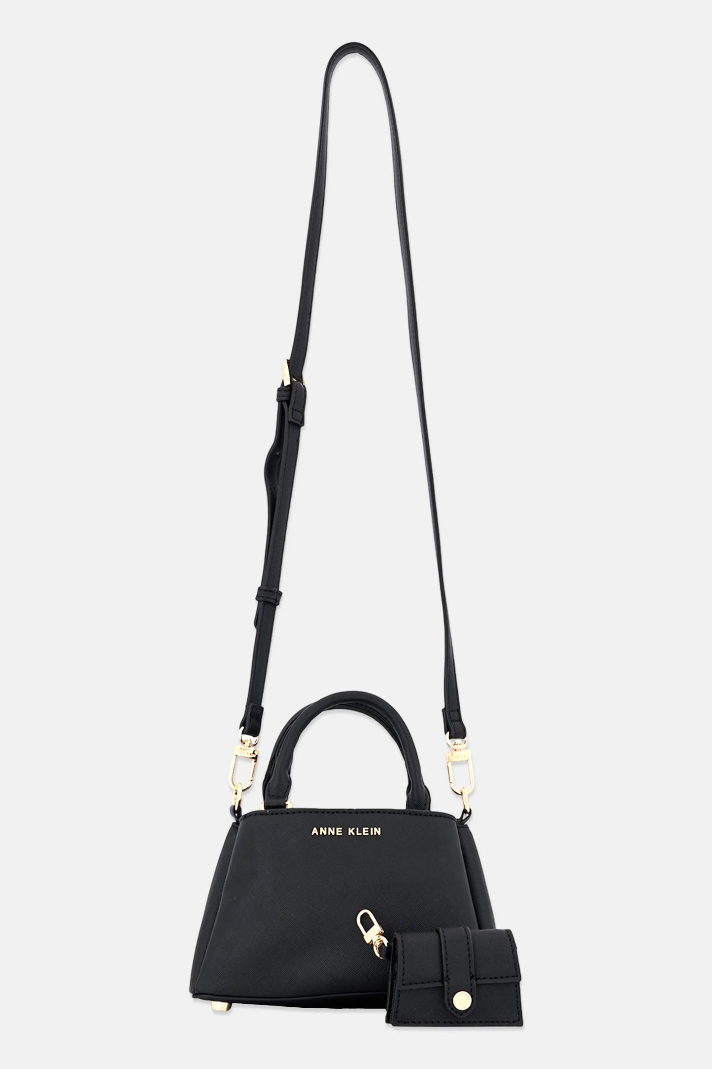 Anne Klein Cross Body Bag With Coin Pouch, Black