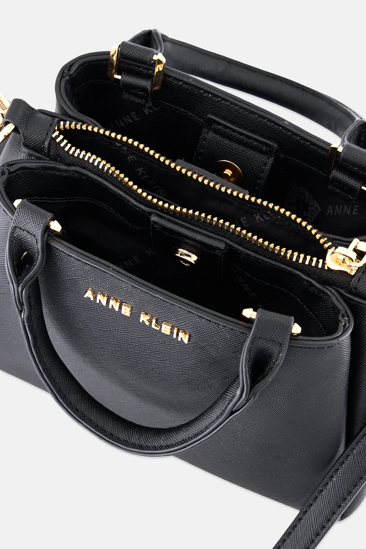 Anne Klein Cross Body Bag With Coin Pouch, Black