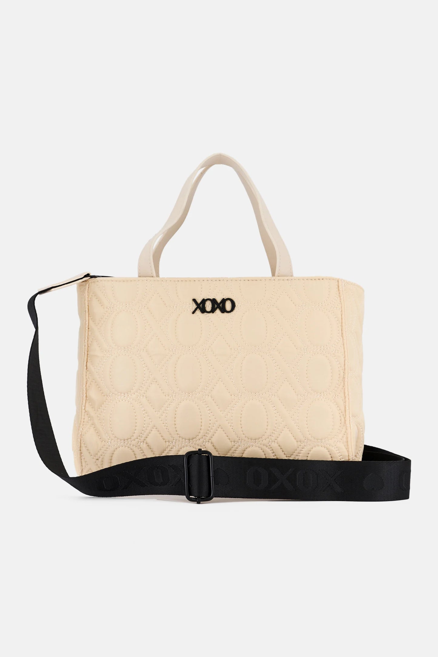 XOXO Crossbody Bag With Small Pouch, Beige