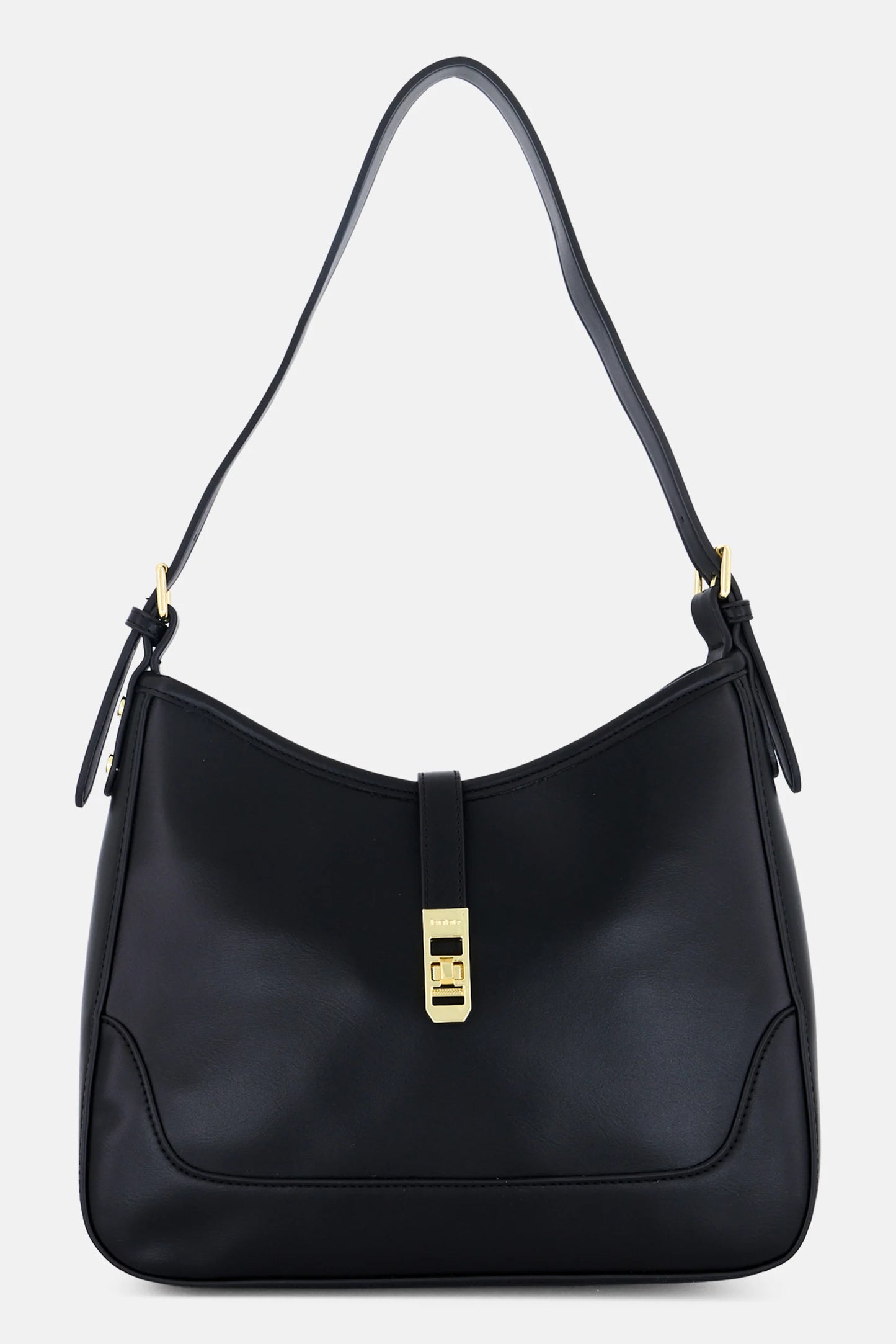 Bebe Women Plain Handbag, Black