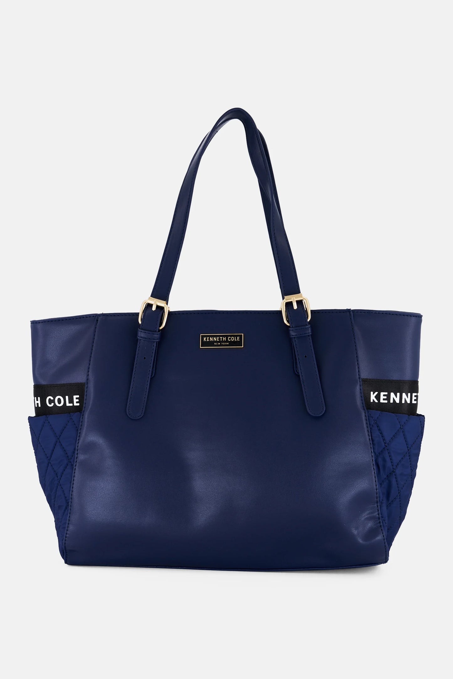 Kenneth Cole Women Brand Logo Tote Bag, Navy