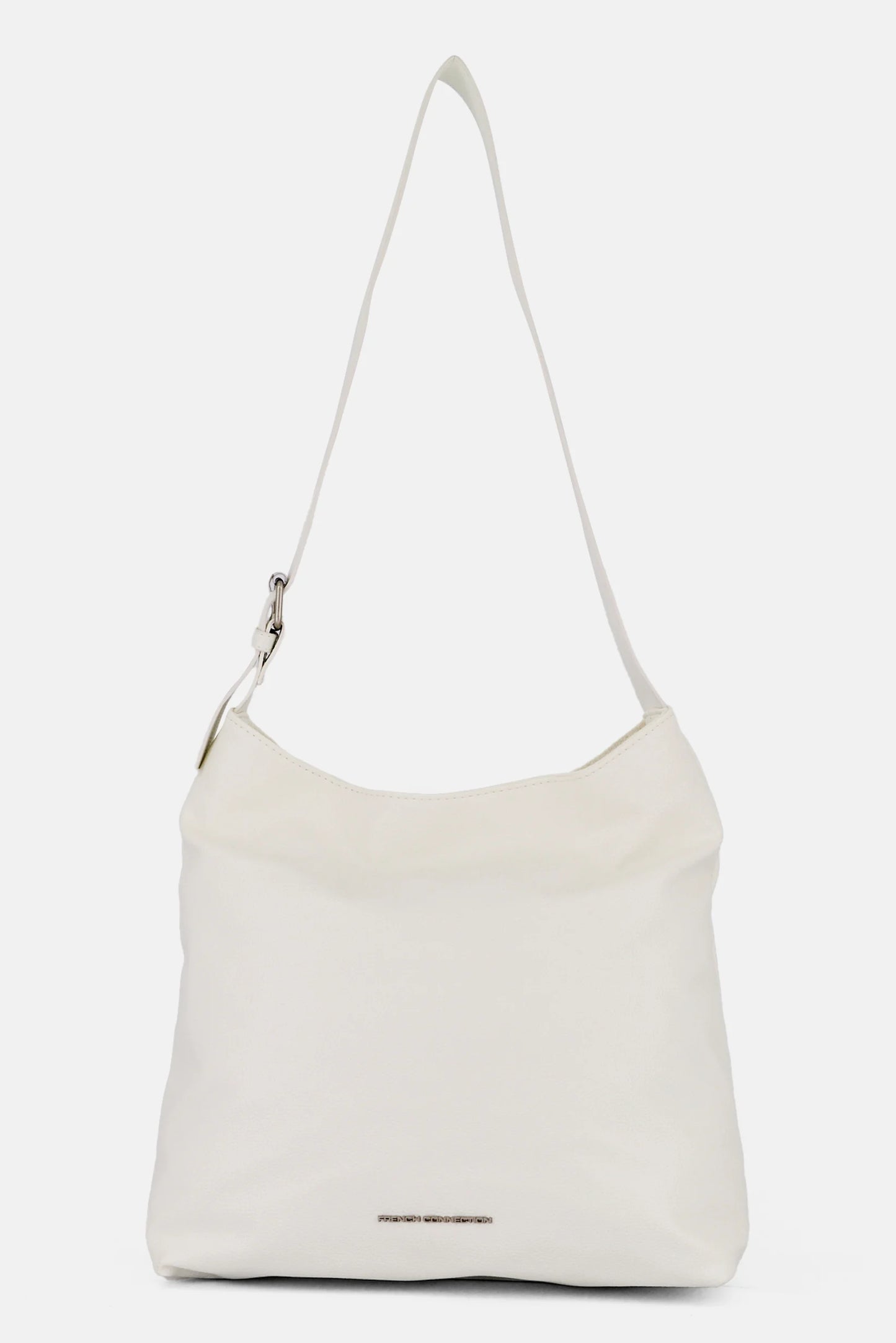 French Connection Women Hardware Logo Shoulder Bag, White