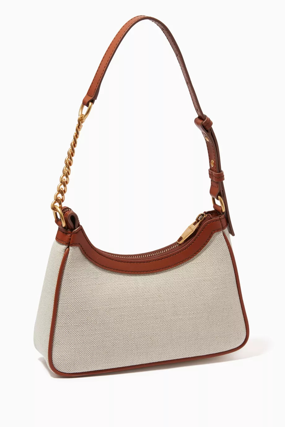 BALMAIN B-Army Shoulder Bag in Canvas & Leather