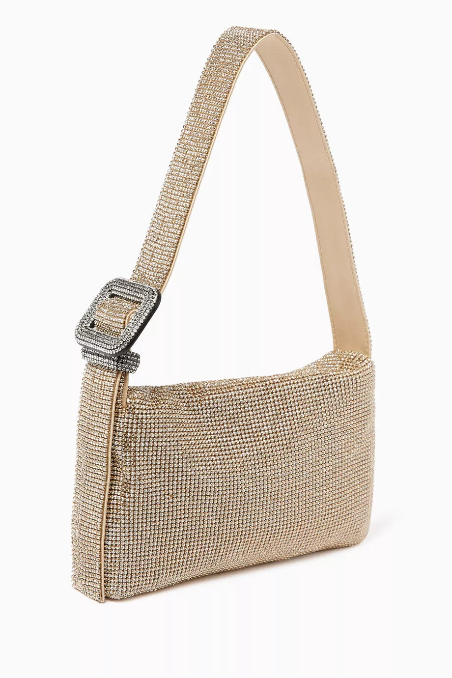 BENEDETTA BRUZZICHES Mini Vitty Mignon Shoulder Bag in Rhinestone Crystal Mesh