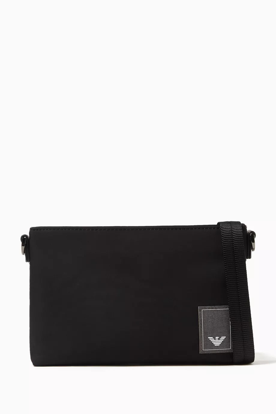 Emporio Armani Logo Travel Crossbody Bag in Nylon Men