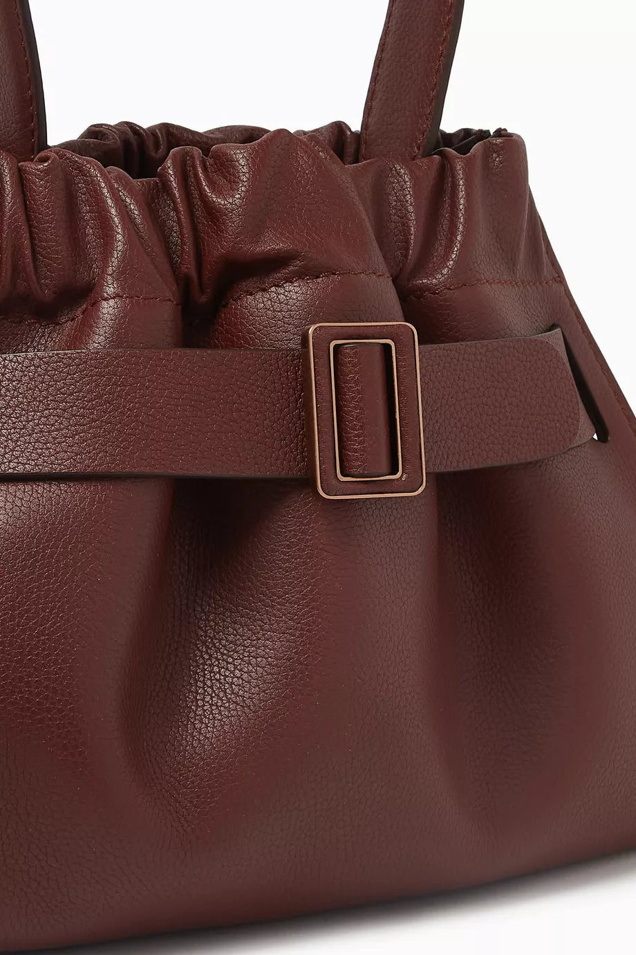 BOYY Scrunchy Satchel Bag in Grained Calfskin Leather