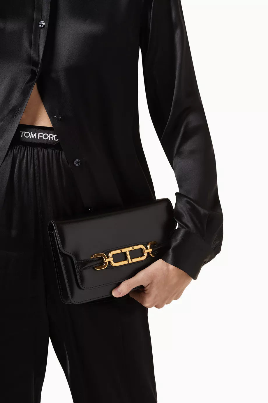 TOM FORD Small Shoulder Bag in Leather