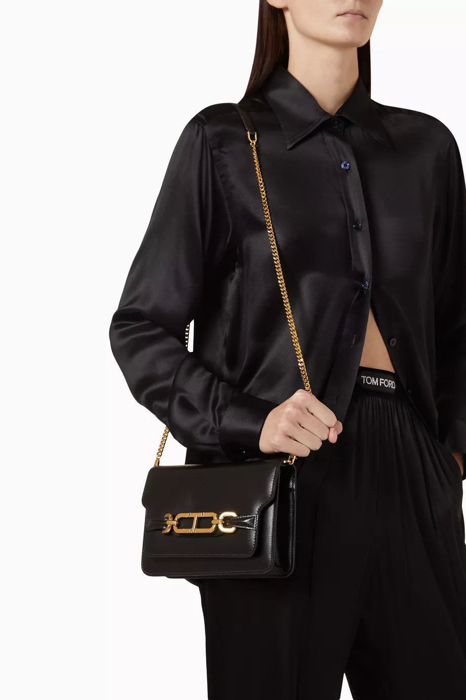 TOM FORD Small Shoulder Bag in Leather