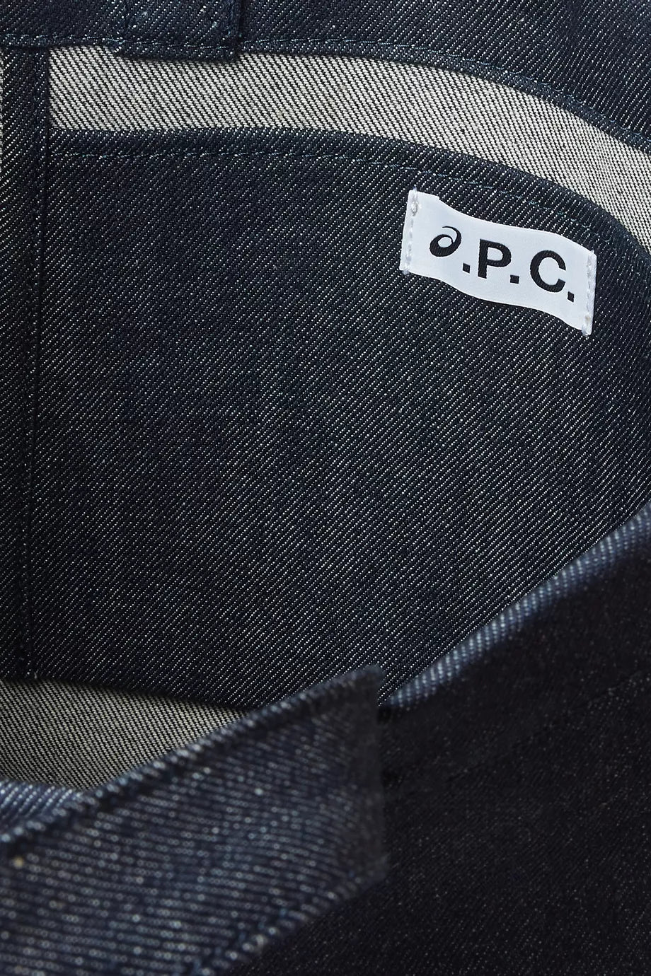 A.P.C. Lou Asics Tote Bag in Denim