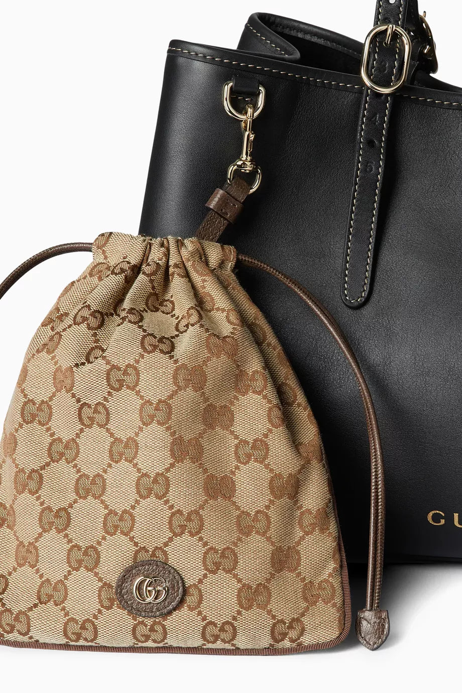 Gucci Minuet Mini Charm Pouch in GG canvas