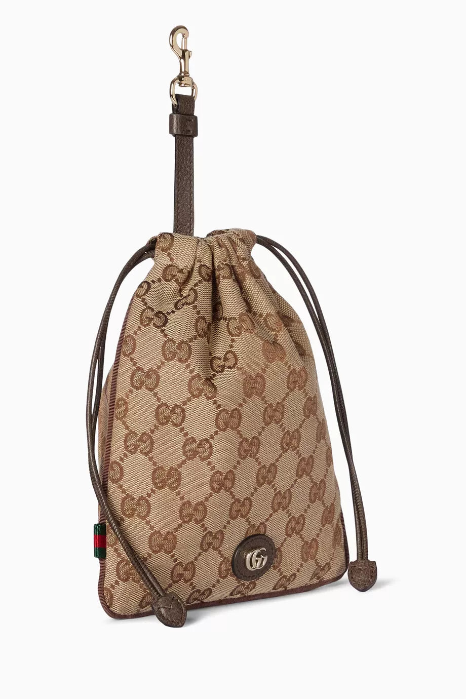 Gucci Minuet Mini Charm Pouch in GG canvas