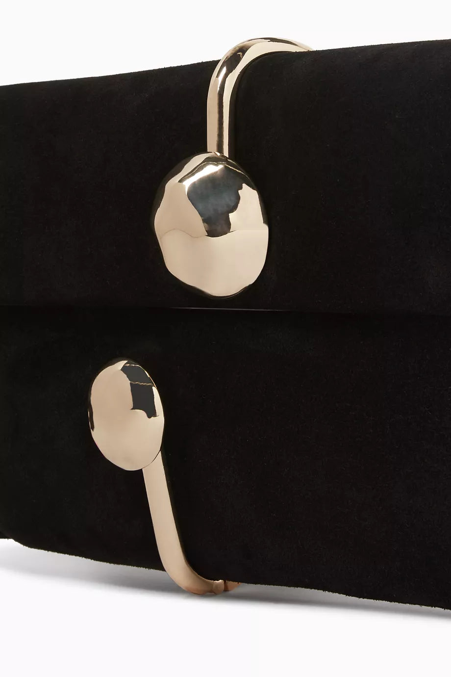 Simkhai Amaya Clutch in Calfskin Suede