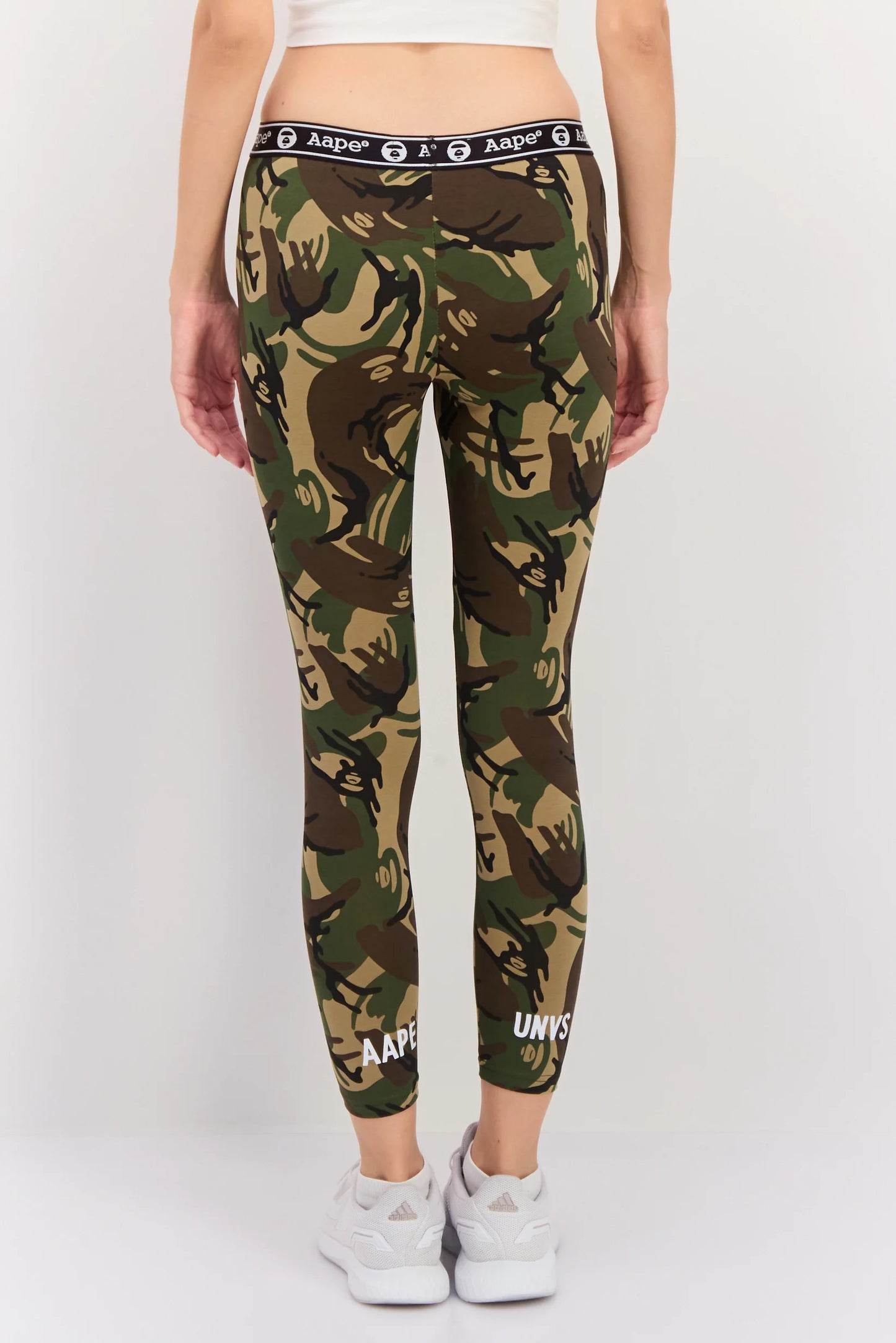 AAPE Women Camouflage Print Leggings, Olive