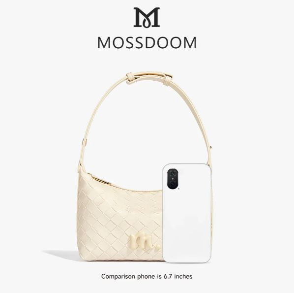 MOSSDOOM Celestia Bag Exquisite Elegant -Woven Texture Underarm Shoulder Bag