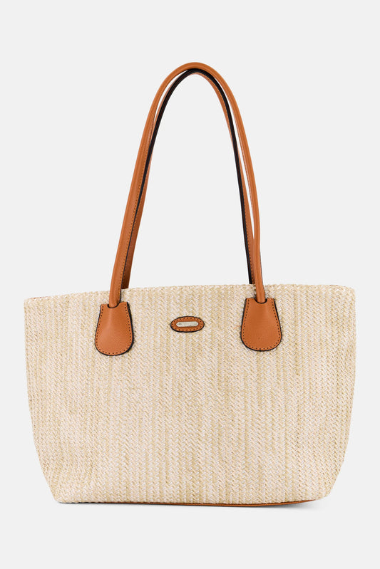 XOXO Women Brand Logo Tote Bag, Beige