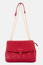 Kathy Ireland  Leather Shoulder Bag, Red