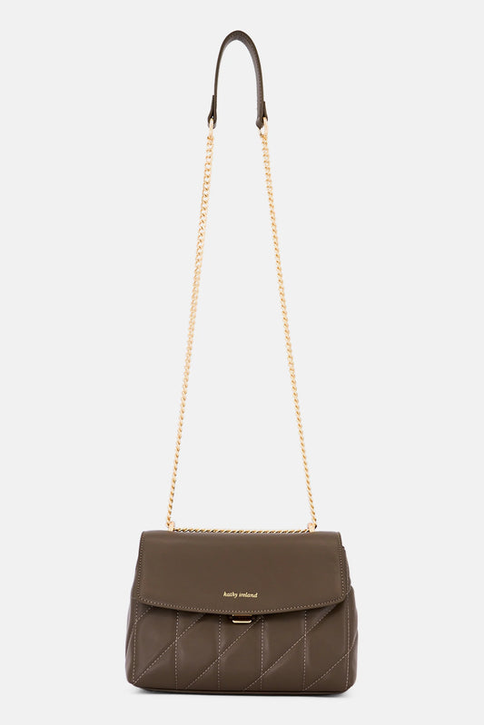 Kathy Ireland Shoulder Bag, Dark Taupe