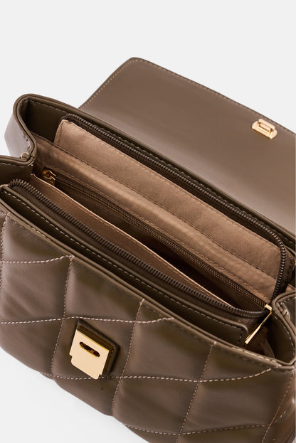 Kathy Ireland Shoulder Bag, Dark Taupe