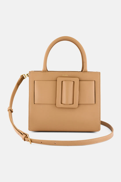 Bebe Solid Satchel Bag, Tan