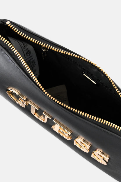 Guess Women Brand Logo Cross Body Bag With Purse, Black