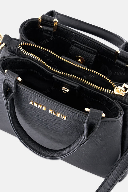 Anne Klein Cross Body Bag With Coin Pouch, Black