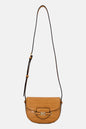 Michael Kors Saddle Crocodile Embossed Cross Body Bag, Tan