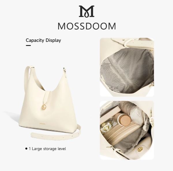 MOSSDOOM Gio Bag Adjustable Versatile Large Capacity Pure Color Easy Matching Tote Bag Shoulder Bag for Women