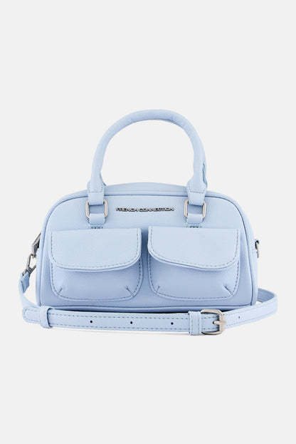 FRENCH CONNECTION Women Brand Logo Satchel Bag, Blue