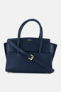 Bebe Women Brand Logo Satchels Bag 25 L x H 19 x W 10 cm, Navy Blue