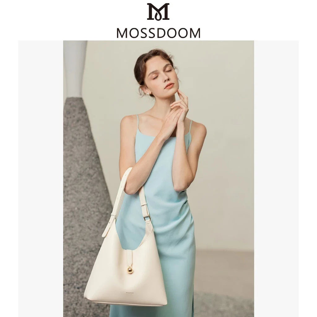 MOSSDOOM Gio Bag Adjustable Versatile Large Capacity Pure Color Easy Matching Tote Bag Shoulder Bag for Women