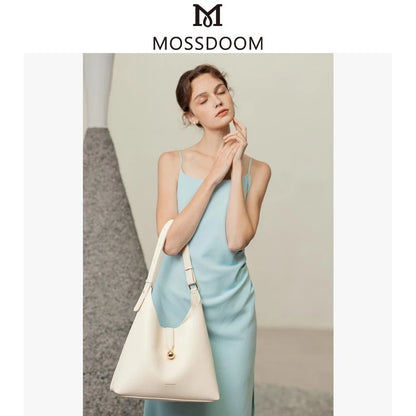 MOSSDOOM Gio Bag Adjustable Versatile Large Capacity Pure Color Easy Matching Tote Bag Shoulder Bag for Women