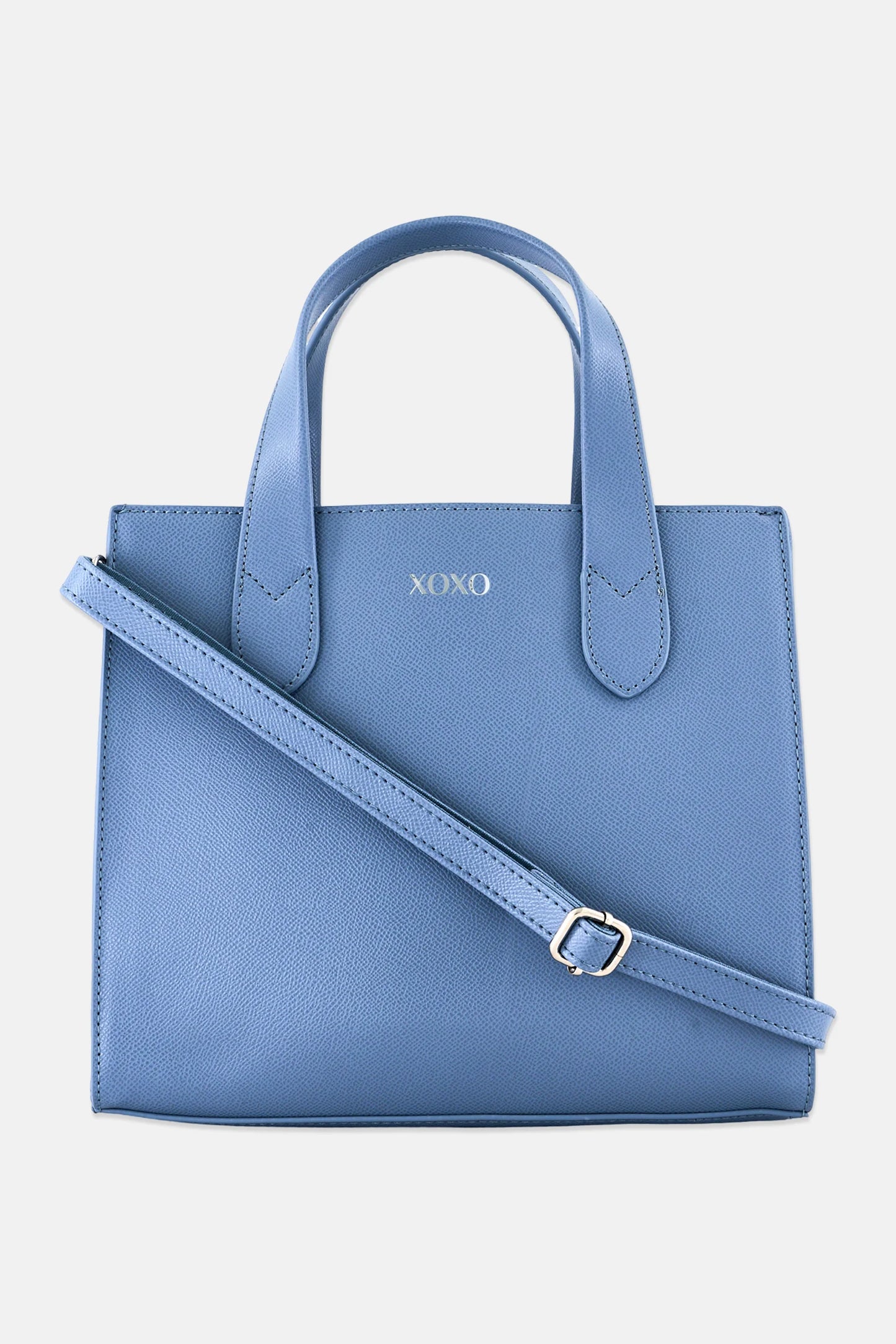 XOXO Women Brand Logo Satchel Bag, Light Blue