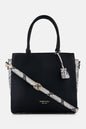 Kenneth Cole Women Snake Print Satchel Bag, Black