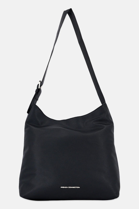 French Connection  Chase Pebble Slouchy Hobo Bag, Black