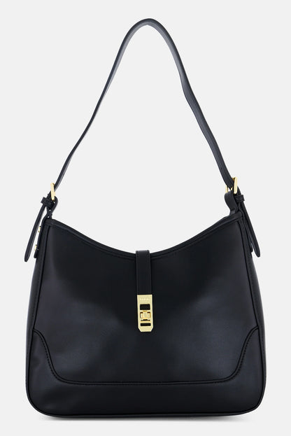Bebe Women Plain Handbag, Black