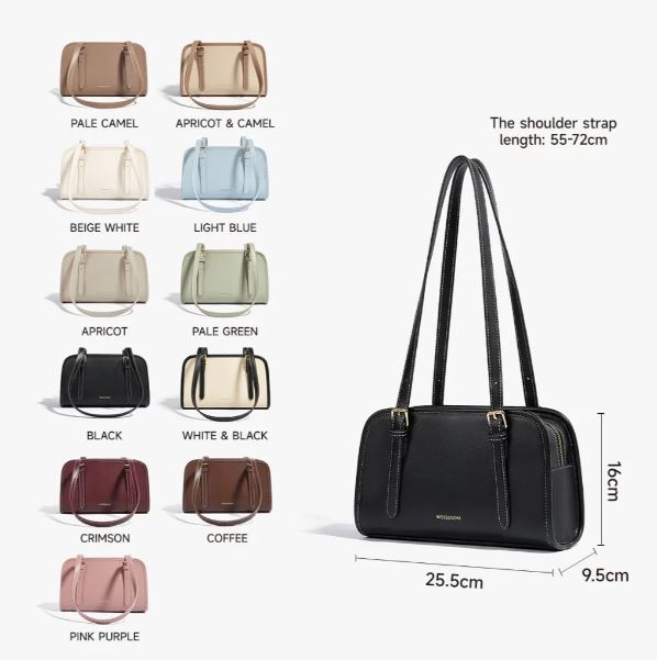 MOSSDOOM Women's Bag Renee Bag Compact Simple Shoulder Bag for Women