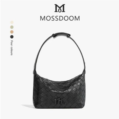 MOSSDOOM Celestia Bag Exquisite Elegant -Woven Texture Underarm Shoulder Bag