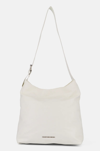 French Connection Women Hardware Logo Shoulder Bag, White
