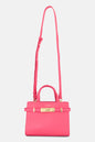 Bebe Women Hardware Detail Satchel Bag 21 L x 17 H x 8 W cm, Pink