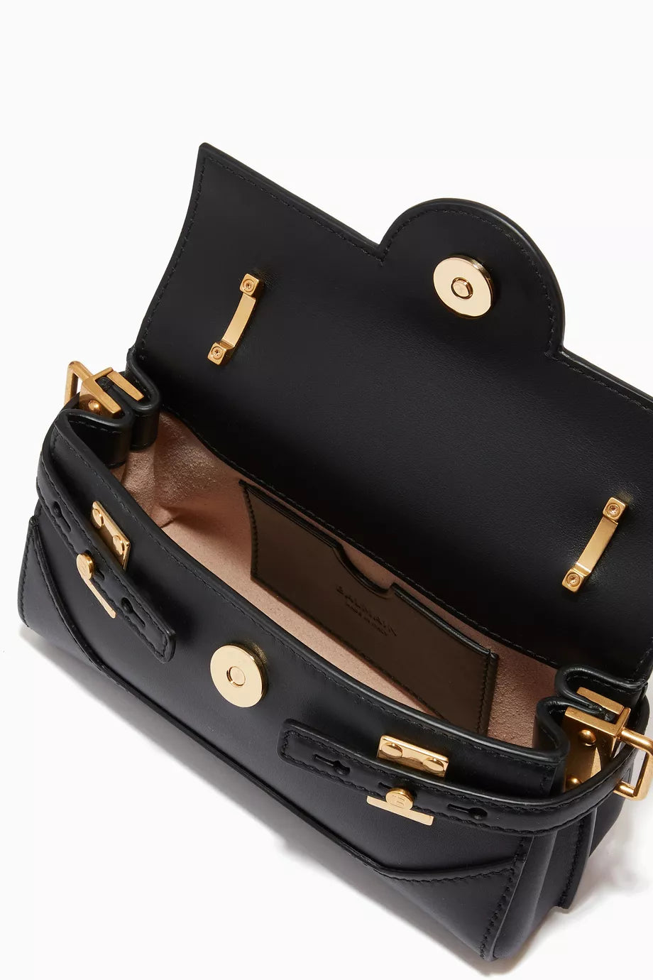 BALMAIN B-Buzz 19 Baguette Bag in Smooth Leather