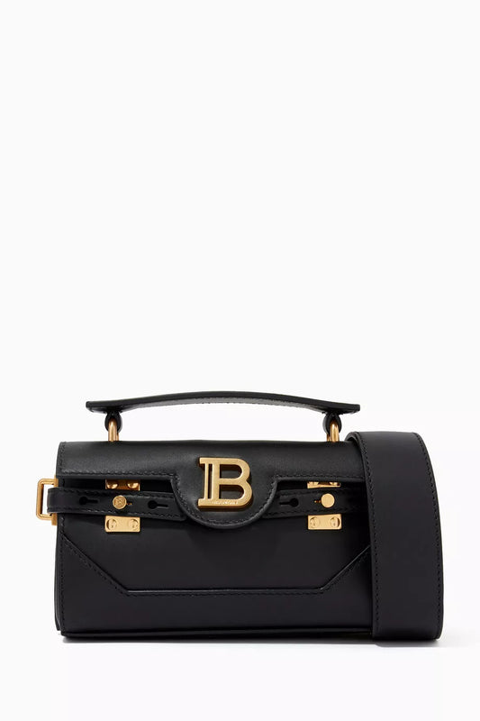BALMAIN B-Buzz 19 Baguette Bag in Smooth Leather