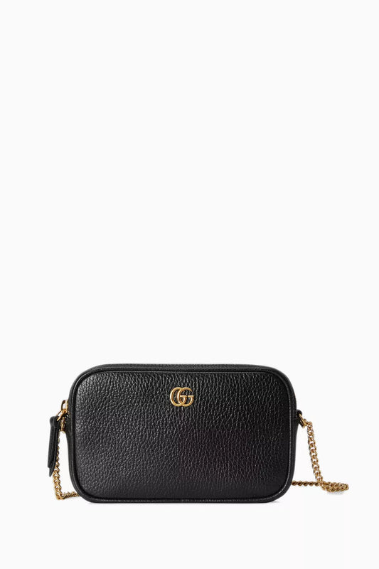 Gucci Mini GG Marmont Shoulder Bag in Leather