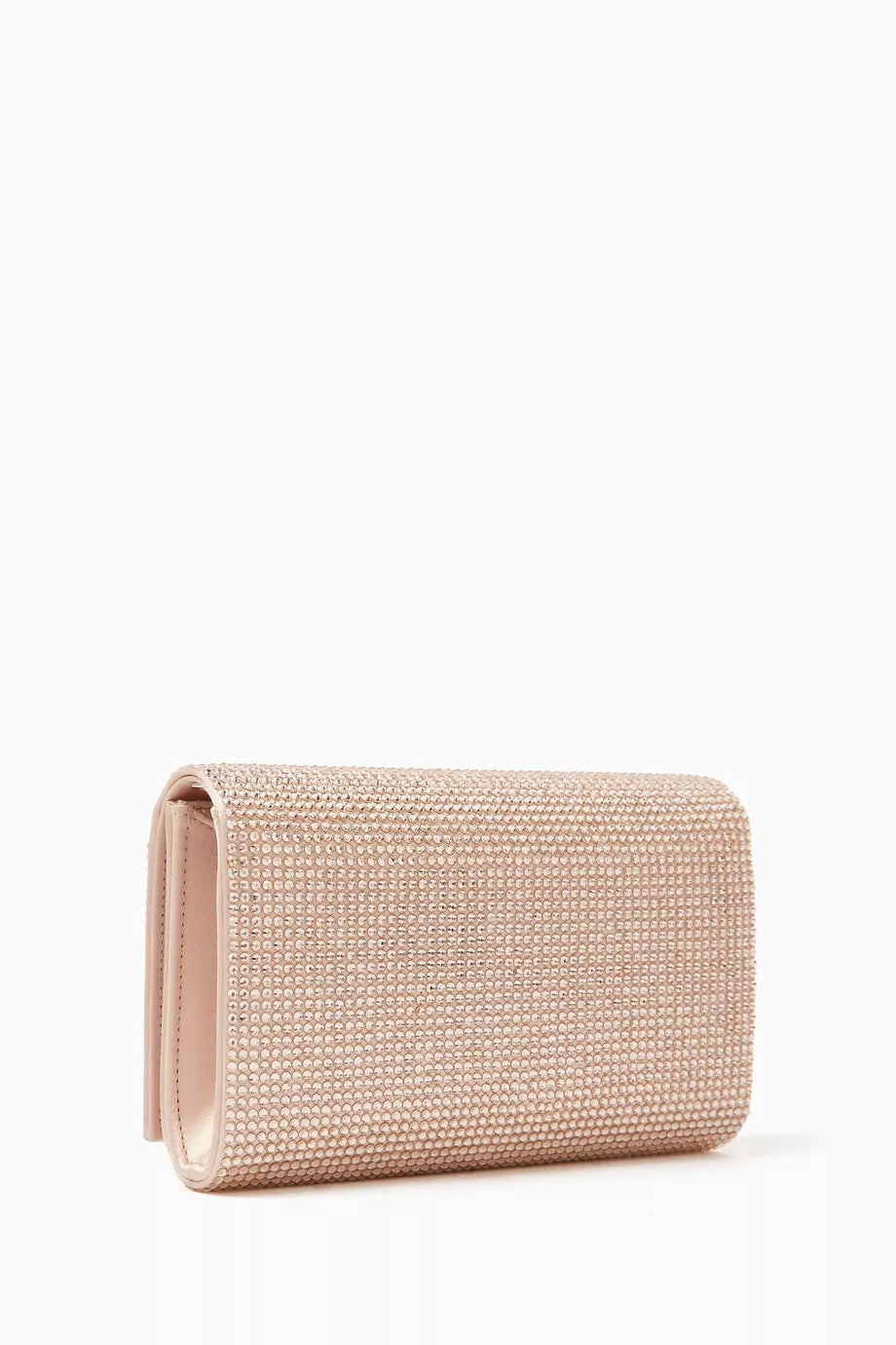 René Caovilla Aida Crystal-embellished Clutch Bag in Satin