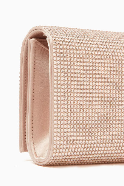 René Caovilla Aida Crystal-embellished Clutch Bag in Satin