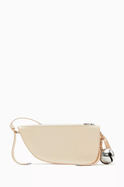 Burberry Mini Shield Sling Bag in Nappa Pearl