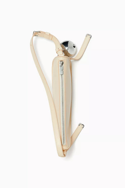 Burberry Mini Shield Sling Bag in Nappa Pearl