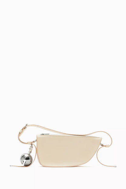 Burberry Mini Shield Sling Bag in Nappa Pearl