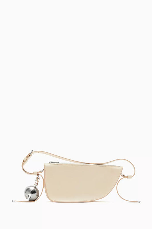Burberry Mini Shield Sling Bag in Nappa Pearl